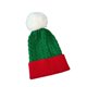 thumbnail image 3 of Gorro de Navidad, gorro de punto ligero para espectáculos en el escenario, esquí, equitación, festivales de primavera Adultos Verde Rojo, 3 of 8