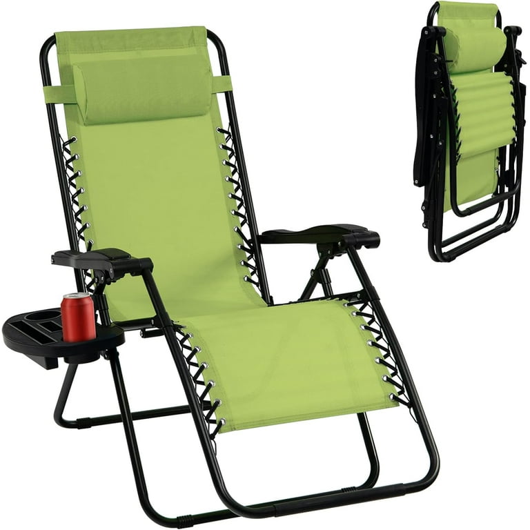 PRZL Set of Zero Gravity Chair, Folding Patio Lounge Chair