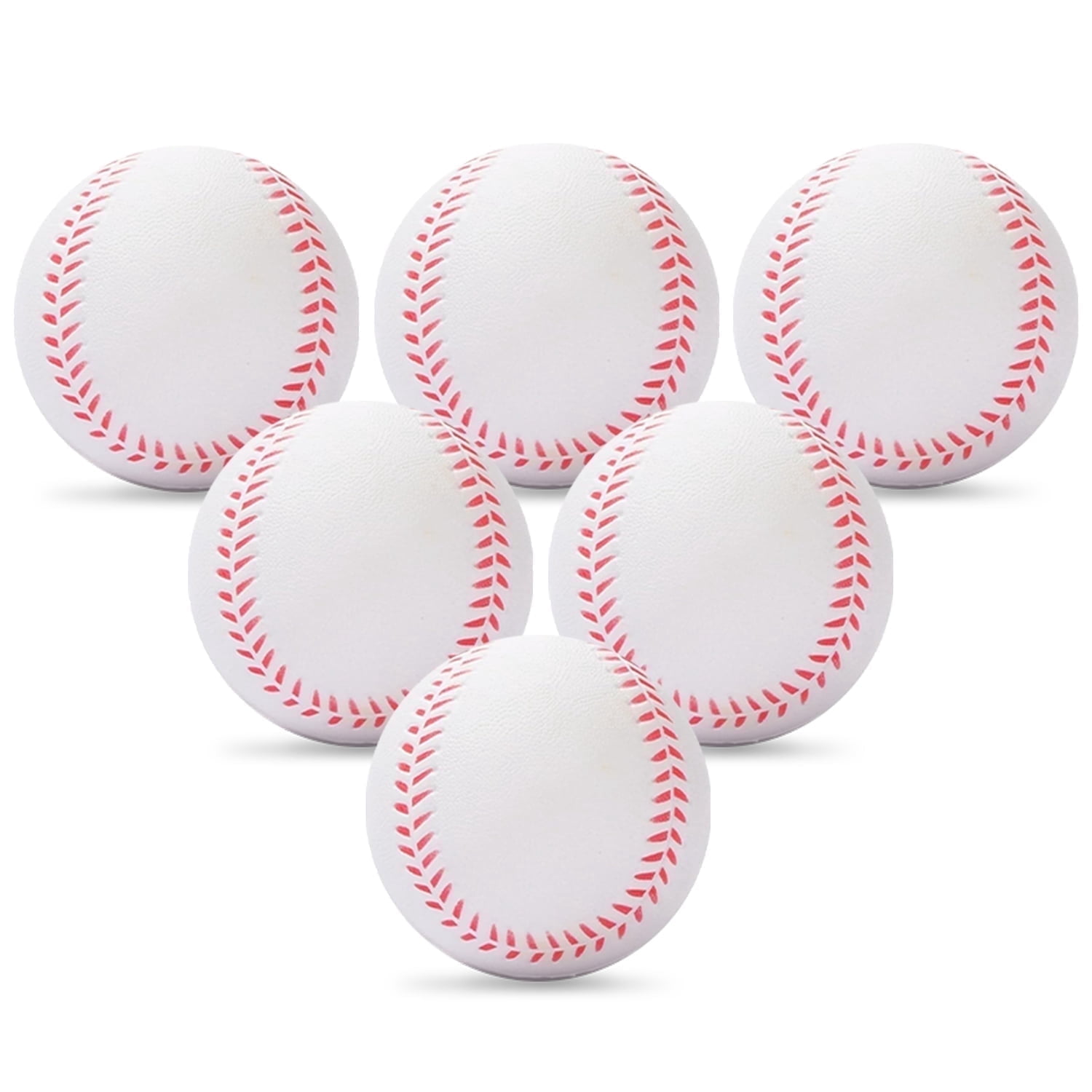Magicorange 12 Pack Practice Baseballs - Unmarked Training Baseballs For Hitting, Fielding & Pitching