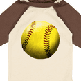 thumbnail image 4 of Inktastic Yellow Softball Boys or Girls Long Sleeve Baby Bodysuit, 4 of 5