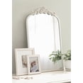thumbnail image 4 of ZXNYH Arendahl Traditional Arch Mirror, 19" x 30.75", Gold, Baroque Inspired Wall Decor, 4 of 8
