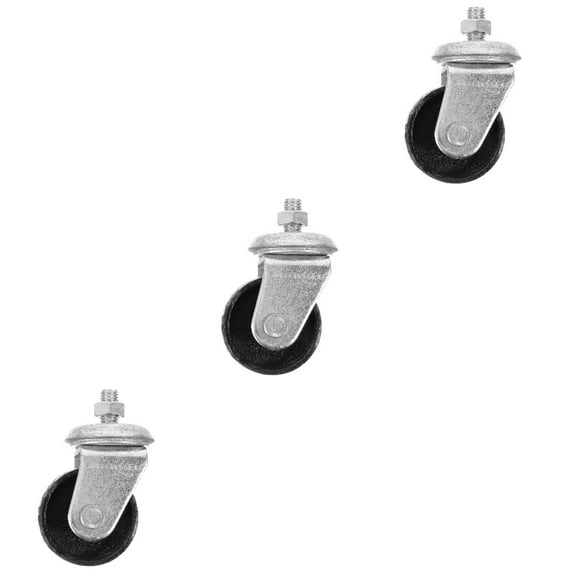 WORGEOUS 3pcs Floor Jack Wheel Hydraulic Jack Caster Replacement 12mm Floor Jack Caster Accessory