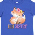 thumbnail image 4 of Inktastic Floral Fox Big Sister Girls Toddler T-Shirt, 4 of 5
