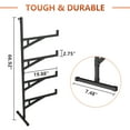 thumbnail image 4 of GIOTORENT Heavy Duty Shipping Container Shelving, 4-Tier Wall Mounted Rack, 4 Pack, 1100 lb Capacity, Black, 4 of 8