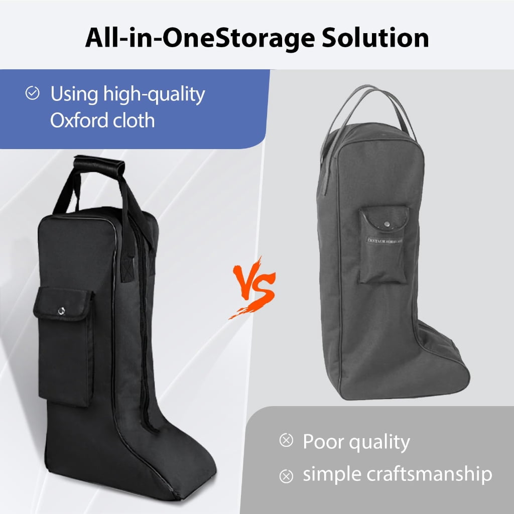 Portable Oxford Fabric Boot Storage Bag, Design for Travel and Shoe