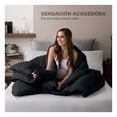 thumbnail image 4 of Edredón King Size Acolchado Reversible Esquimal Relleno Down, Compatible Con Funda Duvet ‎Negro, 4 of 7