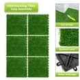 thumbnail image 4 of Sorbus Artificial Grass Tiles (48 Sq. Ft) – 24"x24" Interlocking Turf Mats with Drainage – Synthetic Grass for Balcony, Patio, Deck, Outdoor Flooring, Pets & Dog Pee Pad – 8-Buckle System, 4 of 6