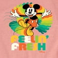 thumbnail image 3 of Disney - Mickey & Friends - Mickey Feeling Fresh - Toddler And Youth Girls Short Sleeve Graphic T-Shirt, 3 of 6