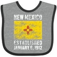 thumbnail image 3 of Inktastic Established January 6, 1912 New Mexico Flag Boys or Girls Baby Bib, 3 of 4