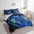 thumbnail image 3 of jejeloiu Gamer Gaming Bedding Comforter Set 7pcs,Modern Video Game Queen Bedding Sets,Gray Cartoon Gamepad Queen Sheet Sets For Kid Boy,Lightweight Room Decorative Reversible, 3 of 8