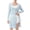 Blue, variant on LOVZFMLL Women's Long Cardigan Open Front Lightweight Sheer Shrug Long Sleeve Button Down Breathble Cover-Up for Summer Beach