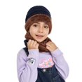 thumbnail image 4 of FZ FANTASTIC ZONE Kids Boys Girls Winter Warm Knit Beanie Hat Cap and Scarf Set with Fleece Lining,Blue, 4 of 8