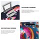 thumbnail image 3 of Balery Starry Sky Colorful Donut Funda de equipaje, fundas para maletas, elástica, lavable, protector de maletas, compatible con maletas de 18 a 32 pulgadas-X-Large, 3 of 7