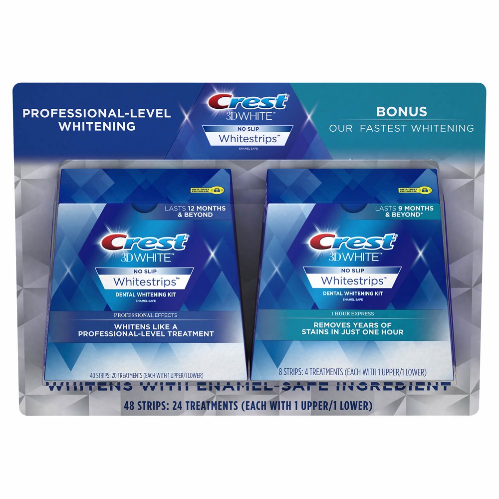 Crest 3D White Whitestrips Professional Effects, 20 Count. with Bonus