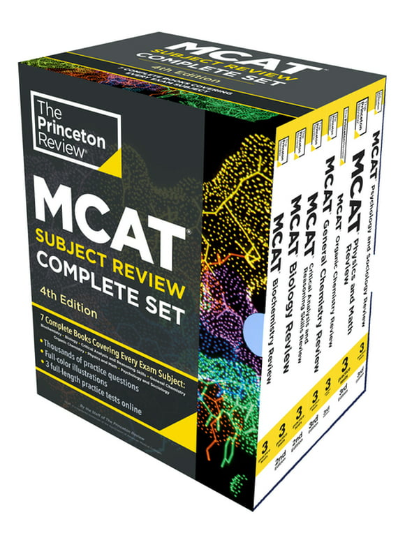 Graduate School Test Preparation: Princeton Review MCAT Subject Review Complete Box Set, 4th Edition : 7 Complete Books + 3 Online Practice Tests (Paperback)