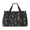 thumbnail image 1 of Disketp Retro Skeleton Dancing On Halloween Party Bolsa de Viaje Tipo Duffle, Bolso de Mano para Fin de Semana para Mujer, Bolsa de Gimnasio Ligera para Hombre, Esencial para Viajes, 1 of 7