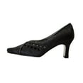 thumbnail image 3 of FLORAL Lettie Women Wide Width V-Shaped Evening Dress Pumps BLACK 5, 3 of 6