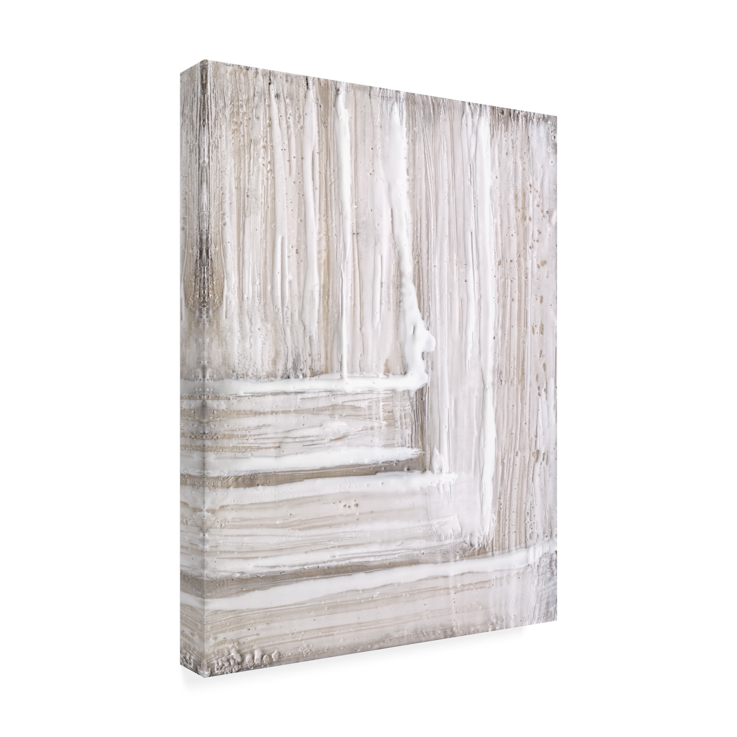 Jennifer Goldberger 'Concentric White II' Canvas Art