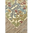 thumbnail image 3 of Saluda Geometric Floral Rug, Moss Green/Blue/Red, 2ft - 2in x 4ft Accent Rug, 3 of 3