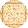 thumbnail image 1 of Ahgly Company Indoor Round Oriental Brown Traditional Area Rugs, 7' Round, 1 of 4