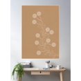 thumbnail image 2 of Earthy Brown Tones, Abstract Leaf Illustration, Boho Botanical Poster Wall Art, Modern Wall Decor For Living Room Bedroom, 12x18 UNFRAMED, 2 of 3
