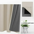 thumbnail image 6 of DWCN Living Room Curtains 2 Panel Sets 95 Inch Long for Sun Blocking Thermal Insulating Soundproof and Energy Saving Double Layers for Total Blackout in Living Room (Beige,52"W x 95"L), 6 of 6