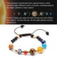 thumbnail image 1 of Pulseras para mujer, regalos para mujer, pulsera de cuentas de ocho planetas para hombre y mujer, pulsera de chakras de yoga con universo de piedra natural, estilo playero., 1 of 5