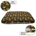 thumbnail image 3 of Cartoon Pet Bed, Continuous Bee Pattern with Design Winged Insect Cartoon, Chew Resistant Pad for Dogs and Cats Cushion with Removable Cover, 24" x 39", Dark Cocoa Multicolor, by Ambesonne, 3 of 4
