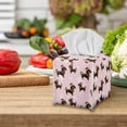 thumbnail image 3 of ZUXONGSY Christmas Square Tissue Box Covers Dachshund PU Leather Tissue Cube Box Customized Printed Tissue Cover Waterproof Tissue Cover Christmas Home Decoration, 3 of 7