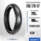 thumbnail image 2 of Kit de Llantas para Motocicleta Motometa SR30 110/70-17 y 140/70-17 negro, 2 of 3