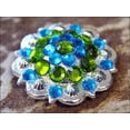 thumbnail image 2 of 16 Hilason Western Berry Conchos Glass Rhinestones Bling 1.5" Cowgirl, 2 of 4
