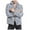 White, variant on Virmaxy Mens Open Front Sherpa Cardigan Jacket Leopard Printed Faux Shearling Shaggy Jacket Cardigan Full Zip up Long Sleeve Stand-up Collar Outwear Khaki M