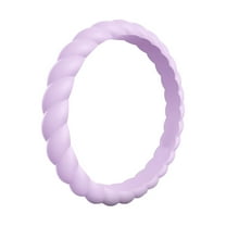 BAYAIXZ Rings for Women Silicone Ring Wedding Ring Silicone Ring for Female Couples Wedding Band Womens Wedding Ring Workout Rings for Women (Purple2,8)