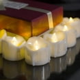 Flameless LED Tea Light Candles Battery Operated Flickering Tealight Candle Warm White 12Pack