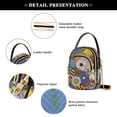 thumbnail image 4 of FORMRS Crossbody Bag for Women Quilted Travel Shoulder Cell Phone Purse with Chain Strap Handbag, Blue Floral, 4 of 7