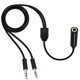 thumbnail image 4 of 03.5mm Audio Splitter Cable 3.5mm Female to 2 Male for Two Speakers Headsets Audio Connector Cord 80CM 31.5in, 4 of 4