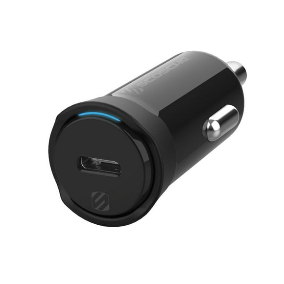 Scosche CPDC20-SP PowerVolt 20W Certified USB Type-C Fast Car Charger Power Delivery 3.0 for ALL USB-C Devices, Fast USB-C Car Charge