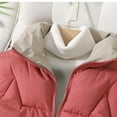 thumbnail image 4 of Akafmk Womens Puffer Jackets Coats,Womens Winter Puffer Coats,Fashion Women's Zipper Long Sleeve Down Cottons Jacket Cottons Solid Color Jacket Fleece Warm Jacket Coats, 4 of 4