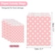 thumbnail image 2 of Uxcell 100Pcs Bolsas de Papel Kraft, 7" x 5" Bolsas de Caramelo Impermeables, Bolsas de Favor Planas, Bolsas de Regalo Pequeñas, Puntos Rosas, 2 of 6