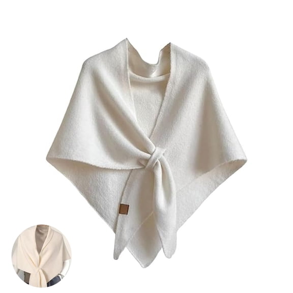 74.8x50.4in Cross Shawl Women Knitted Shawl and Wraps Cardigan Cape Wool Pashmina Shoulder Top Sweater Shawl Scarf Beige