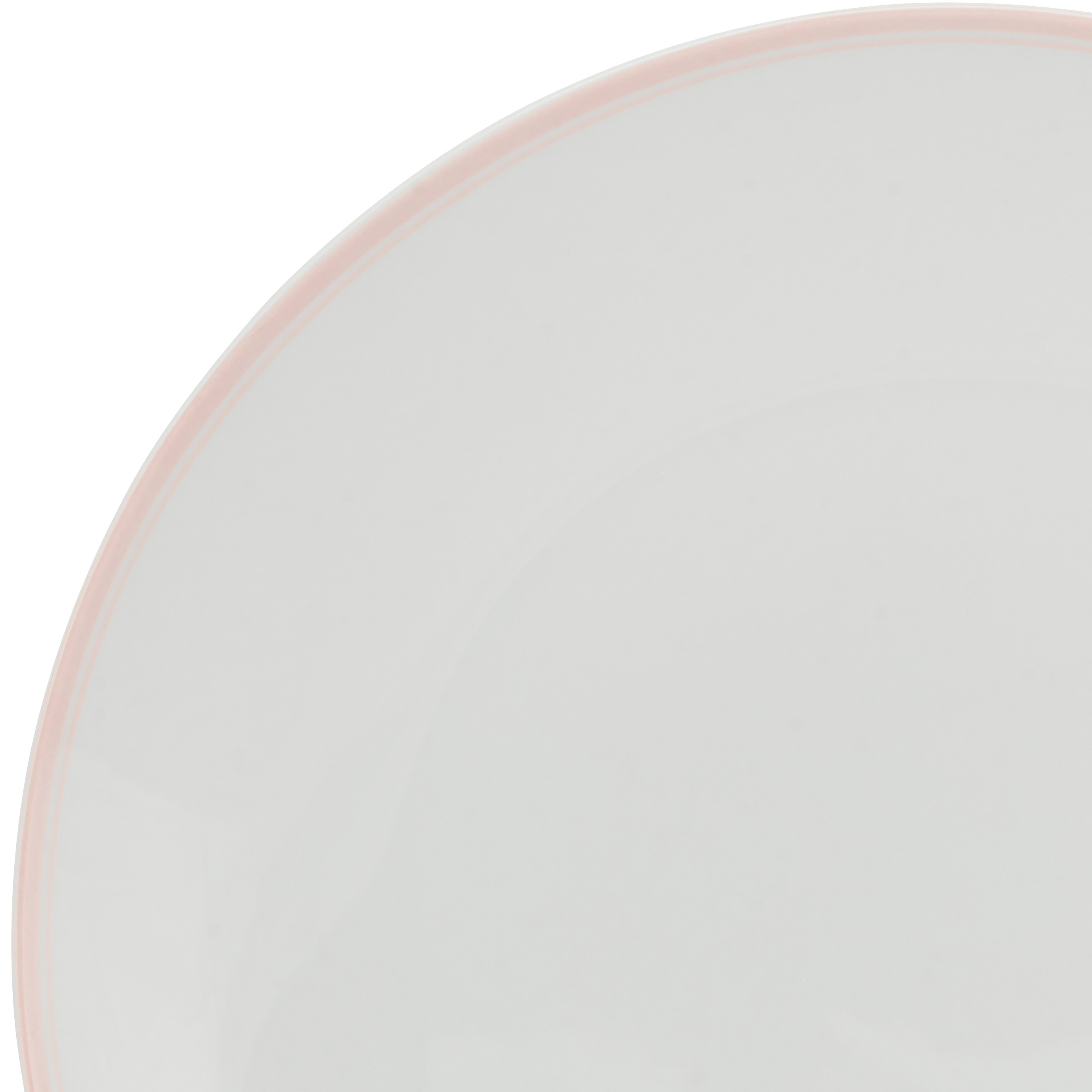 10 Strawberry Street Simply Coupe 16-Piece Ceramic Dinnerware Set, Blush Pink