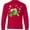 Red, variant on Inktastic Christmas Turtle in with Santa Hat and Snowflakes Long Sleeve Youth T-Shirt