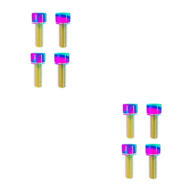 Sonducket 4 piezas de fijación de freno de disco Blot fijo Blots Universal brazo de manivela tornillo abrazadera de frenado accesorio ciclismo accesorios Vistoso M6x18 2piezas Sonducket CBP489392