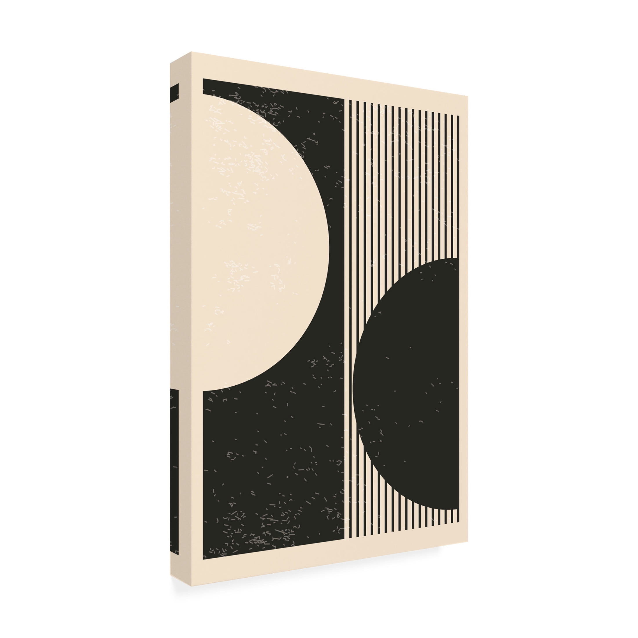 Trademark Fine Art jay stanley  Black and White Planets Series 1 Canvas Wall Art