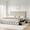 Beige Full, variant on Senfot King Size Bed Frame with 4 Storage Drawers and Adjustable Headboard, Upholstered Platform Bed Frame with Storage, Diamond Stitched Button Tufted,Easy Assembly, No Box Spring Needed, Gray