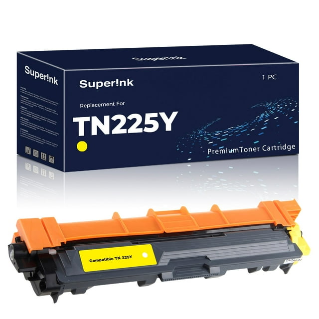 Compatible Brother TN225 Yellow Toner Cartridge High Yield By Superink