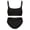 Black, variant on Aivtalk Women's Wireless Bralette Bra and Panty Set, Full Coverage Seamless Scoop Neck Cami Bra with Removable Pads, Soft Stretch No Underwire Everyday Comfort Lingerie Set S Brown