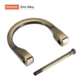 thumbnail image 4 of 29mm U Shape Horseshoe D-Rings Zinc Alloy Electroplated Light Bronze 2 Pack, 4 of 5