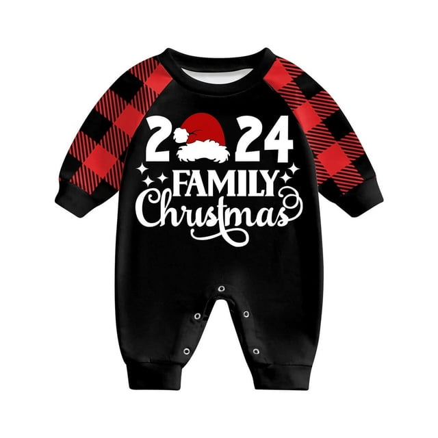 OUSITAID Pyjamas de Noël Assortis pour Hommes Ensembles de Pyjamas de Vacances Pyjamas de Noël pour la Famille