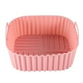 thumbnail image 2 of sunsanly Silicone Air Fryer Basket Tray Square Reusable Silicone Pot for 7QT Air Fryer BPA-Free Steamer Oven Liner Easy Clean Air Fryer Accessory with Handles, 2 of 8